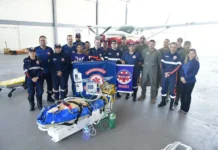 SAMU e GTA do Amapá realizam treinamento prático para transporte aeromédico de pacientes críticos