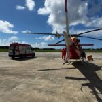 Menino em estado grave foi transportado em aeronave do DEA para hospital em Recife.  Ascom DEA;