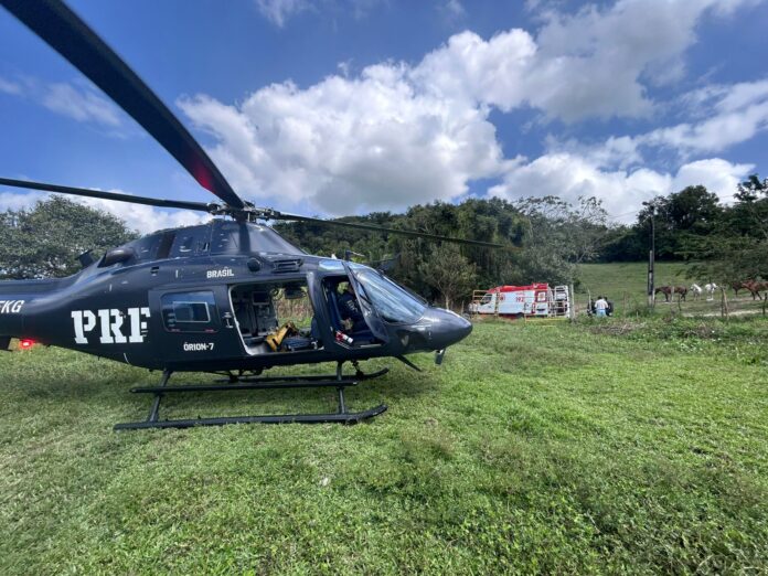 PRF e SAMU Recife realizam 100º resgate aeromédico do ano