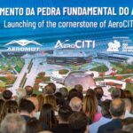 Aeromot lança Pedra Fundamental do AeroCITI; anuncia avião movido a etanol e oferece o Diamond DA 62 MPP para Defesa. Foto: Roberto Caiafa.