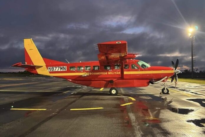 Novo avião do Corpo de Bombeiros Militar do Acre chega ao Brasil Novo avião do Corpo de Bombeiros Militar do Acre chega ao Brasil