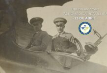 ABOA institui o Dia da Aviação Aeromédica Brasileira Capitão médico aviador Ismael Guilherme (dir. da foto) ao lado do capitão João Negrão (esq. da fato), no Potez, avião da G.M.A.P. Foto: Manuel Guinjo, Repórter de Guerra. Foto extraída da Edição Digital Rememorativa da Epopeia da Aviação Constitucionalista na Revolução de 1932, 2024, in: Das origens da Força Aérea Constitucionalista, por Sergio Marques, pg. 117.