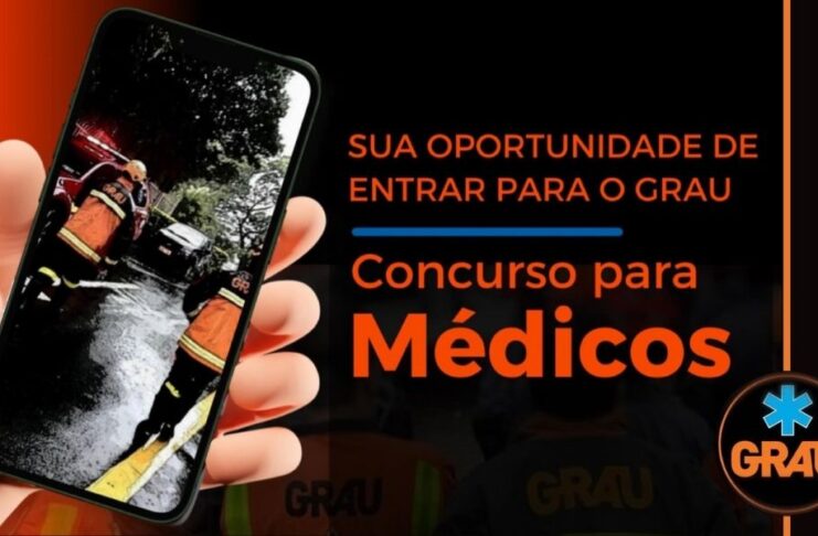 GRAU abre concurso para preencher 30 vagas de médico para atuar no serviço pré-hospitalar móvel de São Paulo