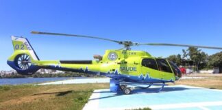 Saúde 02 pousa na Serra das Araras para embarcar equipe médica presa no trânsito e garante transplante Saúde 02 pousa na Serra das Araras para embarcar equipe de médica presa no trânsito e garante transplante. Foto: SOAER.