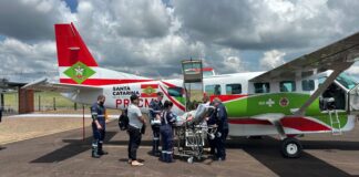 Serviço aeromédico de Joaçaba atinge 300 missões e se consolida como referência no Meio-Oeste catarinense