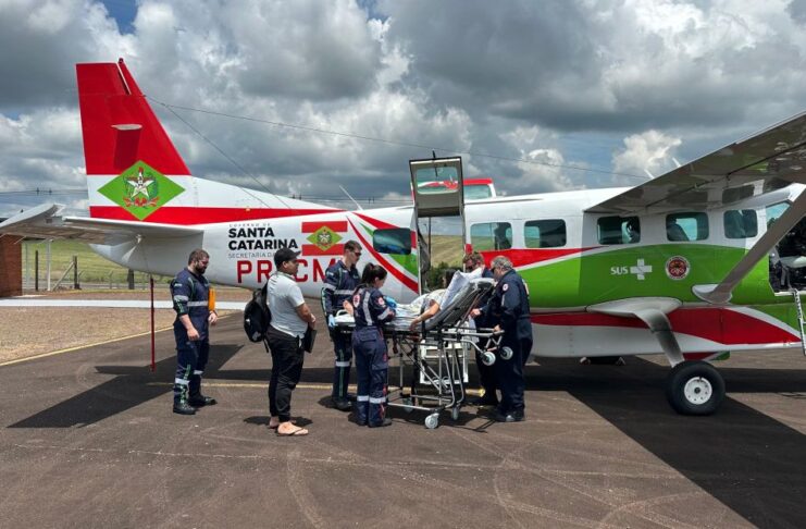 Serviço aeromédico de Joaçaba atinge 300 missões e se consolida como referência no Meio-Oeste catarinense