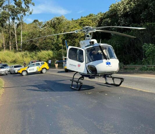 Serviço Aeromédico do Paraná ultrapassa 3,2 mil atendimentos em 2025 com uma média diária de 10,56 ocorrências