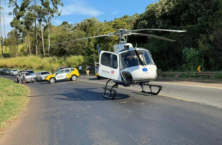 Serviço Aeromédico do Paraná ultrapassa 3,2 mil atendimentos em 2025 com uma média diária de 10,56 ocorrências