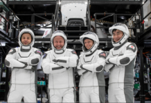 NASA anunciou que fará a primeira evacuação médica da história da Estação Espacial Internacional Crédito da imagem: SpaceX