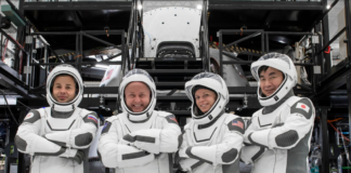 NASA anunciou que fará a primeira evacuação médica da história da Estação Espacial Internacional Crédito da imagem: SpaceX