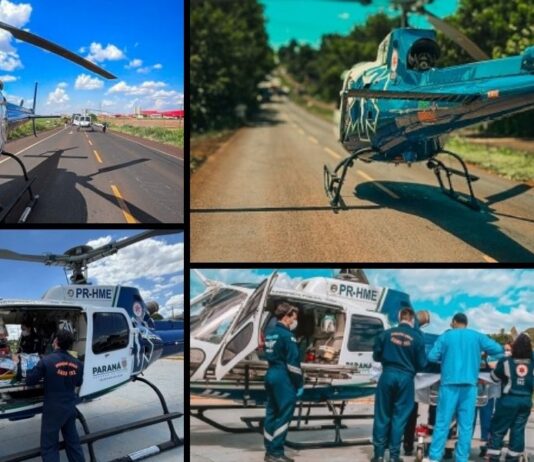 Serviço aeromédico do Oeste do Paraná realizou mais de 6 mil atendimentos em 12 anos