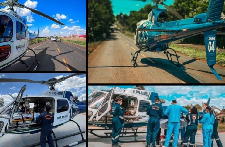 Serviço aeromédico do Oeste do Paraná realizou mais de 6 mil atendimentos em 12 anos