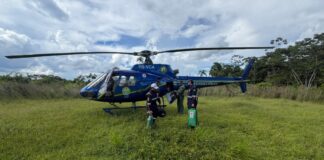 No 20º resgate aeromédico em 2026, CIOPAER e SAMU atendem criança da Aldeia Coco-Açu em Feijó, Acre Equipes do Ciopaer e Samu na Aldeia Coco-Açu em missão de resgate. Foto: cedida