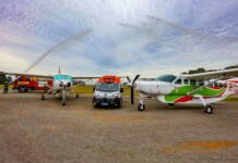 Serviço aeromédico em Joaçaba completa dois anos com 398 missões e cerca de 700 pessoas transportadas Foto: Divulgação / CBMSC