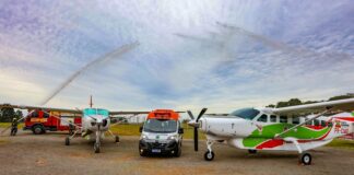 Serviço aeromédico em Joaçaba completa dois anos com 398 missões e cerca de 700 pessoas transportadas Foto: Divulgação / CBMSC