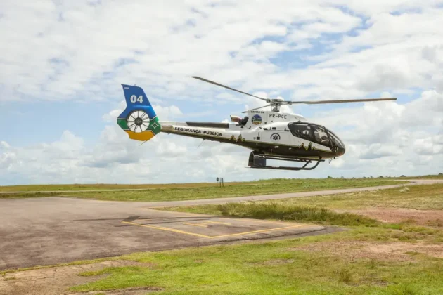 Helic&oacute;ptero Airbus Helicopters H130, adquirido pelo Governo do Amap&aacute; por meio do programa Sa&uacute;de da Gente, chega para refor&ccedil;ar o resgate especializado no estado