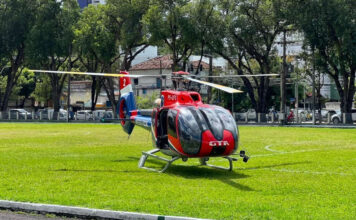 GTA de Pernambuco recebe helicóptero Airbus H130 e avião Cessna Grand Caravan Pernambuco recebe helicóptero Airbus H-130 para atuação na segurança pública (Foto: Divulgação/SDS-PE)