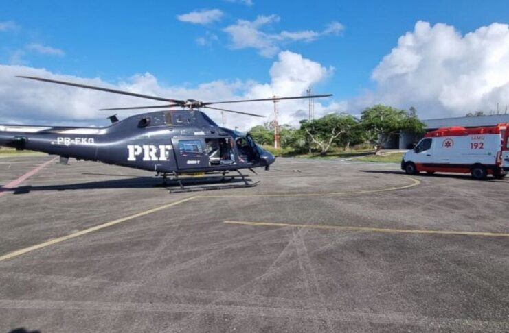 PRF e SAMU Recife realizaram o 100º atendimento aeromédico em Pernambuco em 2026 PRF e SAMU Recife realizam 100⁰ atendimento aeromédico em Pernambuco no ano de 2026