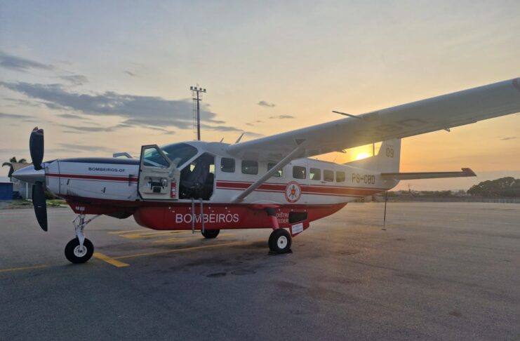 Vítima de AVC é transportada de Alagoas para Brasília em avião do Corpo de Bombeiros do Distrito Federal Vítima de AVC é transportada de Alagoas para Brasília em avião do Corpo de Bombeiros do Distrito Federal